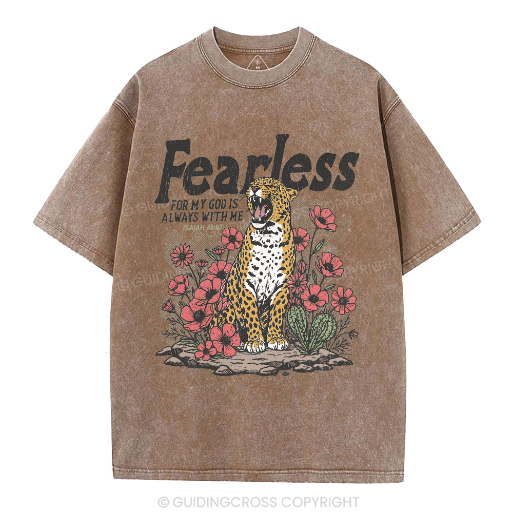 For My God Is Always With Me Christian Washed T-Shirt