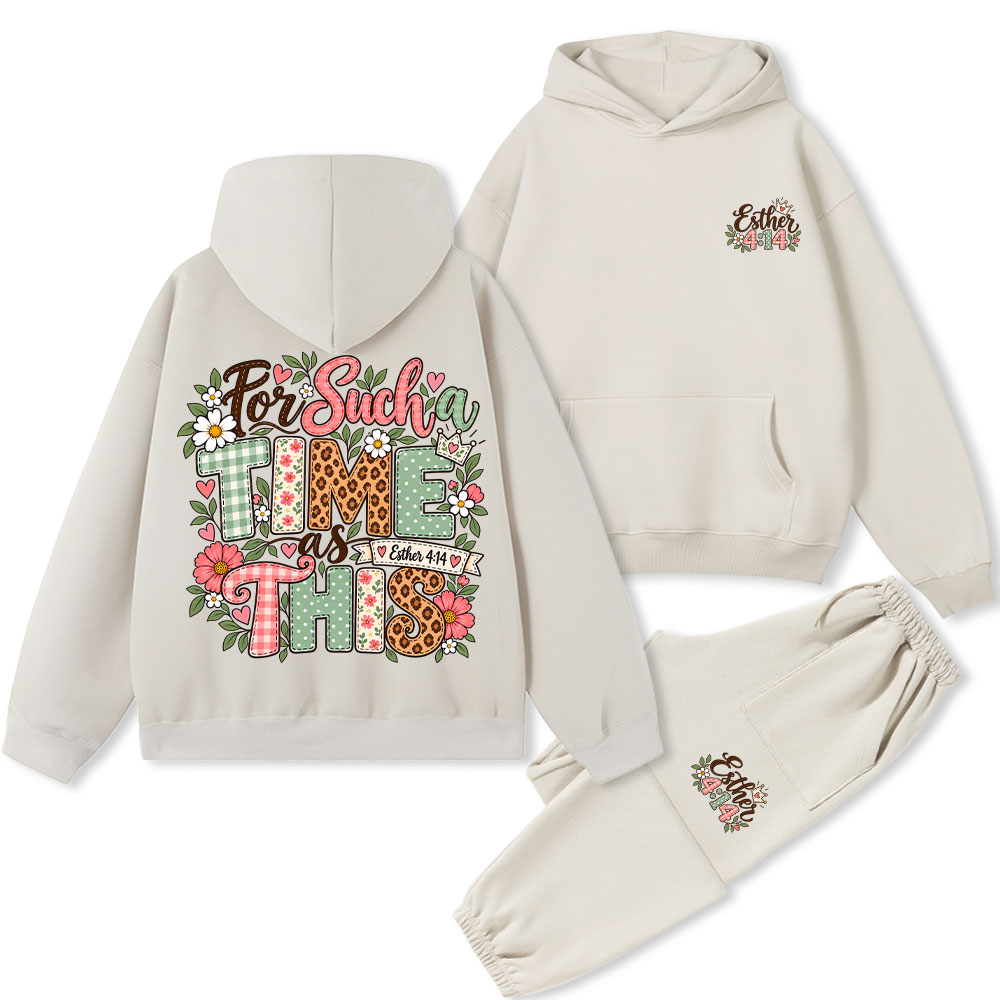 For Such A Time As This Christian Premium Fleece Hoodie Set