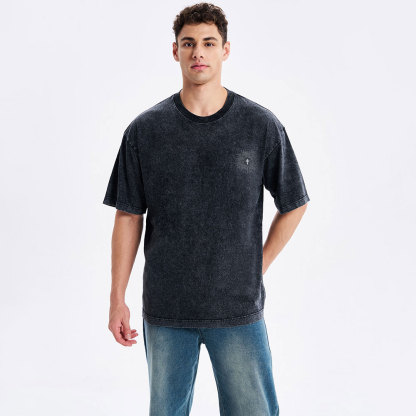 For Though I Will Rise Again Christian Washed T-Shirt