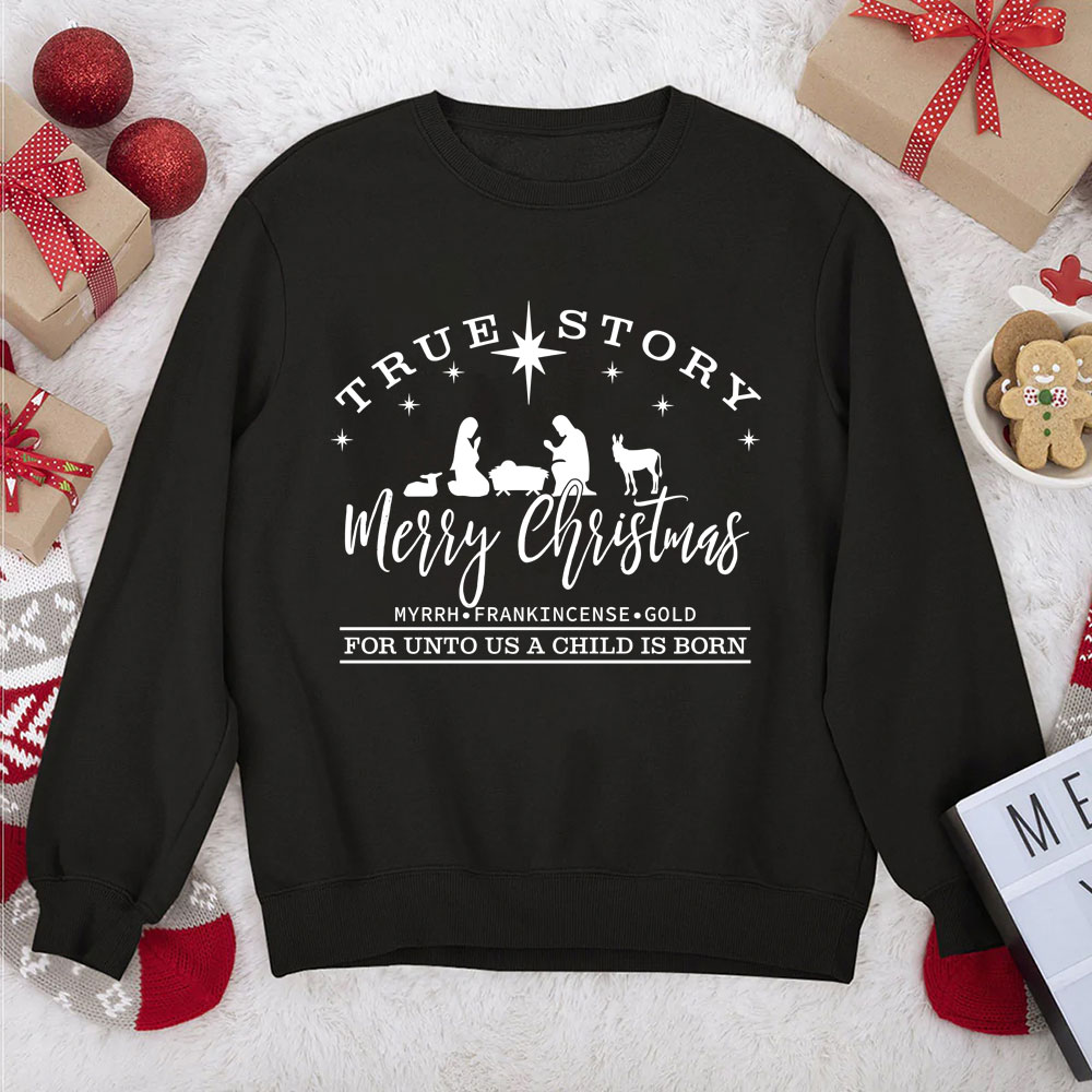 Christian hot sale christmas sweatshirts