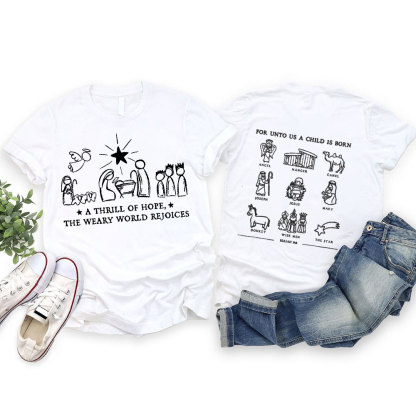 For Unto Us A Child Is Born Christian T-Shirt