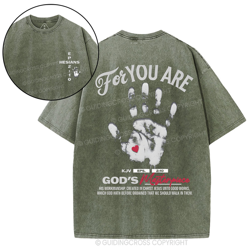 For You Are God's Christian Washed T-Shirt