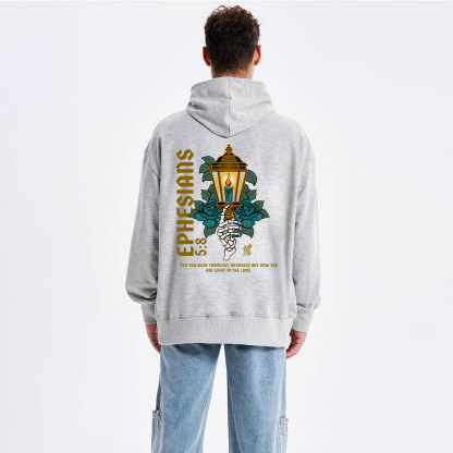 For You Were Formerly Darkness Classic Christian Hoodie