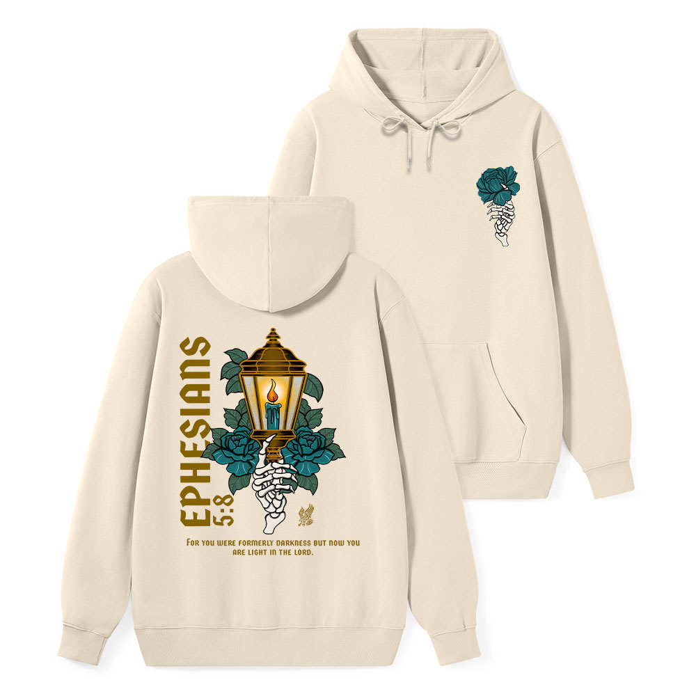 For You Were Formerly Darkness Classic Christian Hoodie