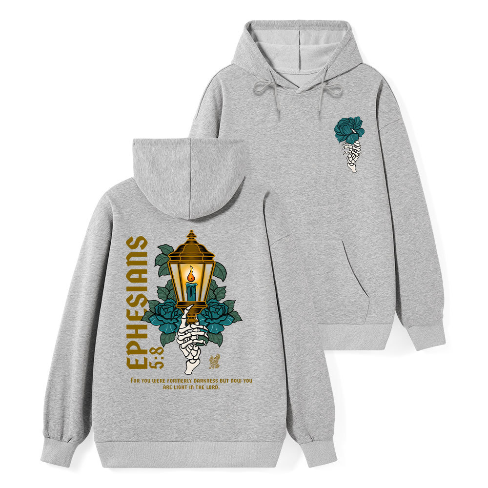 For You Were Formerly Darkness Classic Christian Hoodie