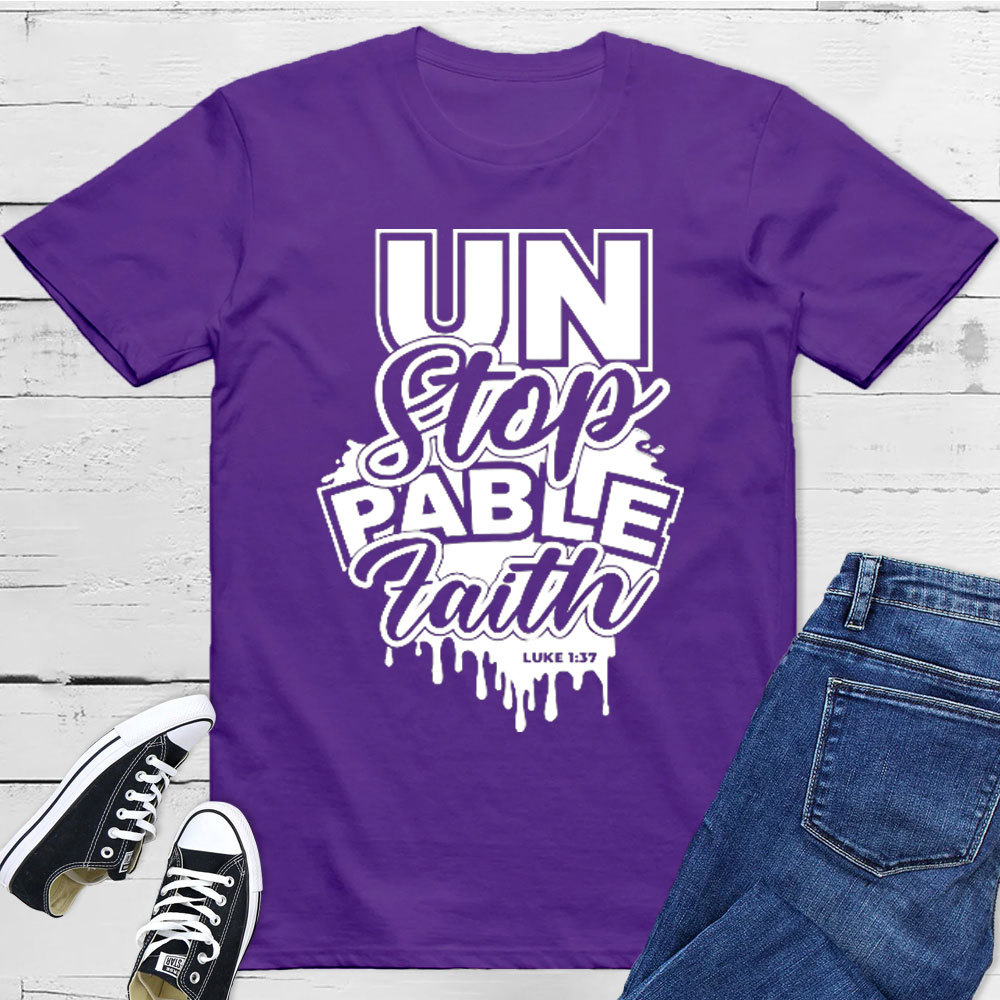 For With God Nothing Shall Be Impossible Christian T-Shirt