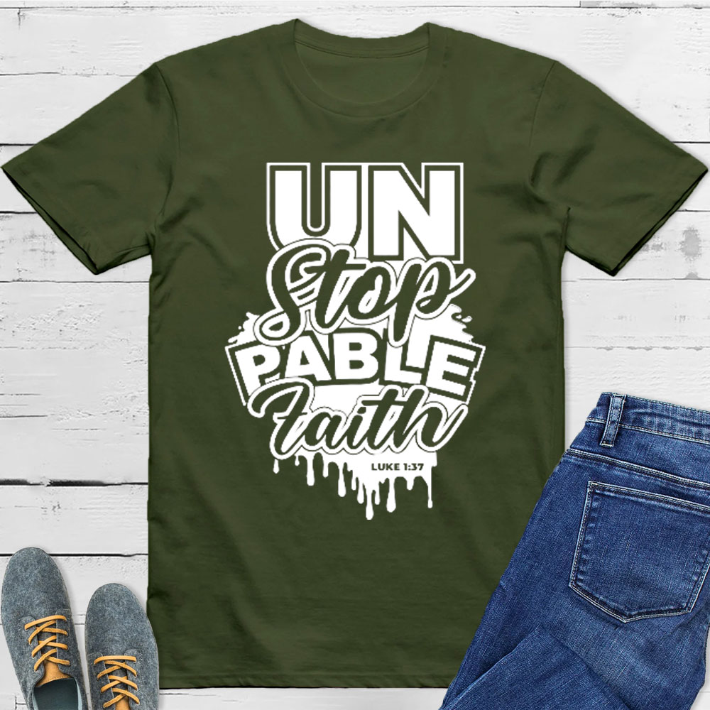 For With God Nothing Shall Be Impossible Christian T-Shirt