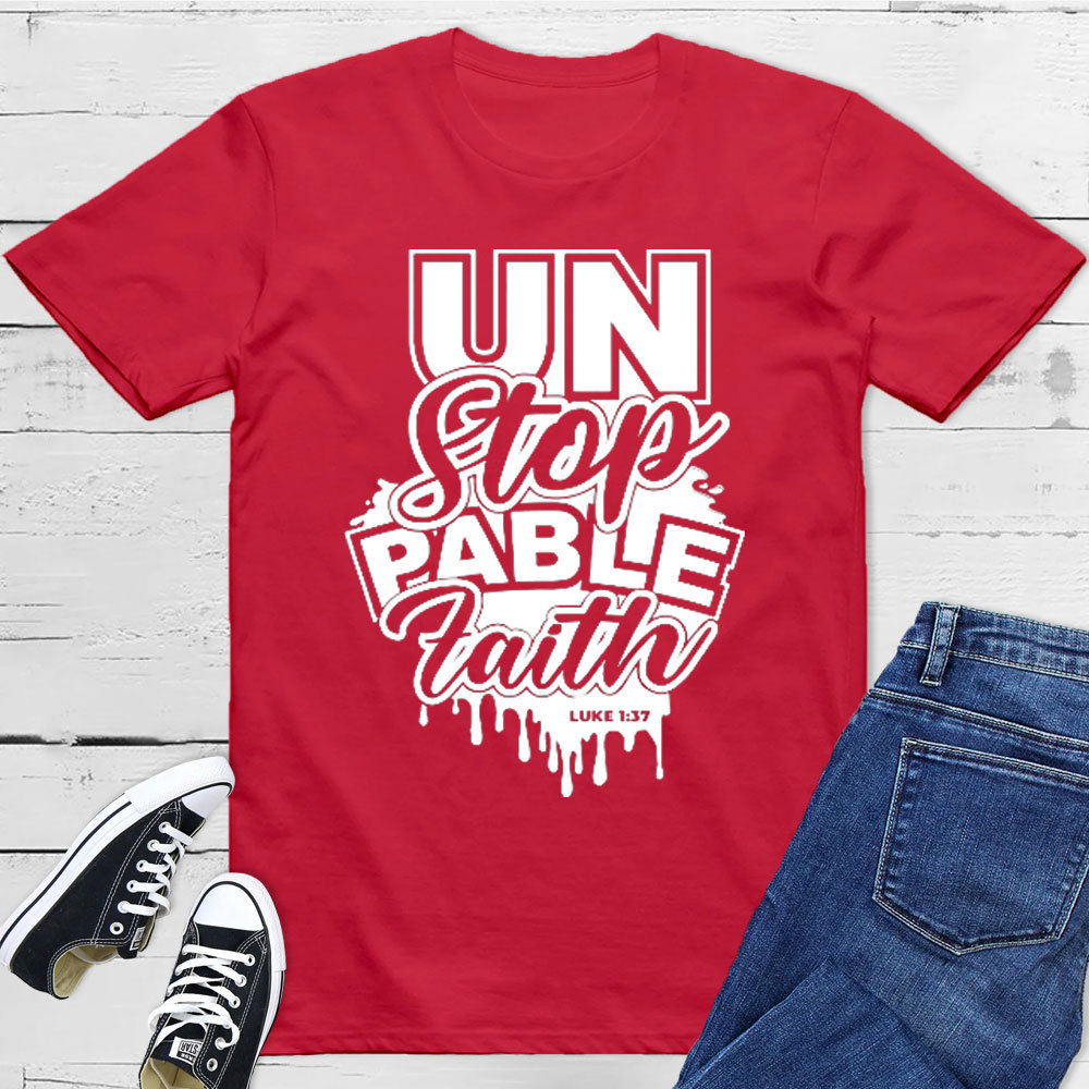For With God Nothing Shall Be Impossible Christian T-Shirt