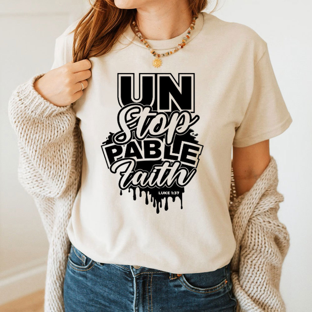 For With God Nothing Shall Be Impossible Christian T-Shirt