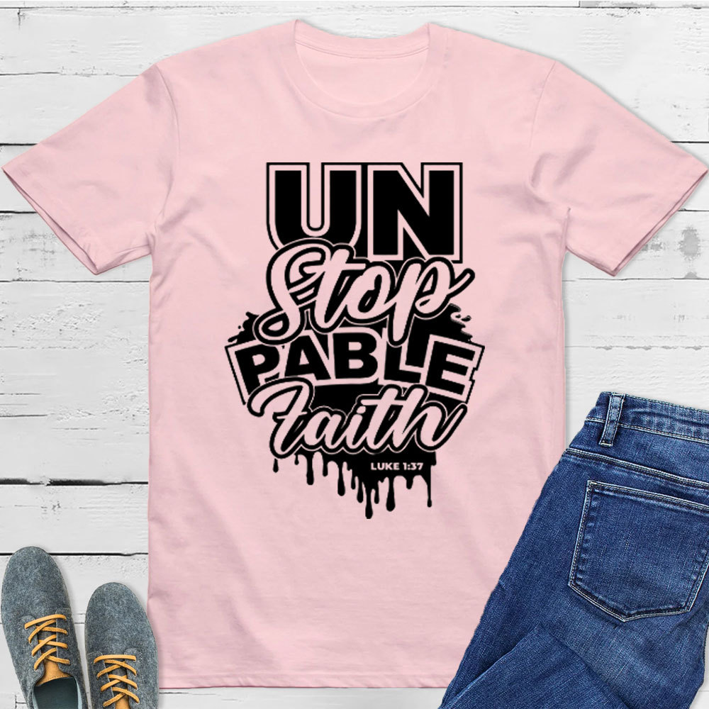 For With God Nothing Shall Be Impossible Christian T-Shirt