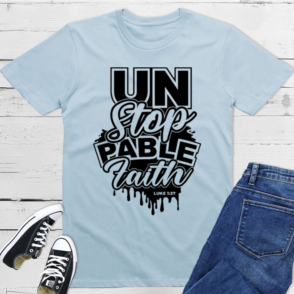 For With God Nothing Shall Be Impossible Christian T-Shirt