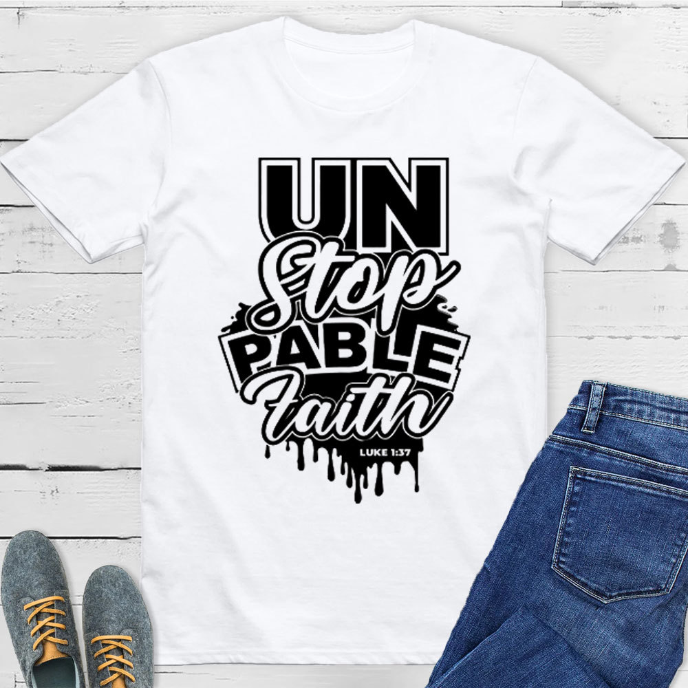 For With God Nothing Shall Be Impossible Christian T-Shirt