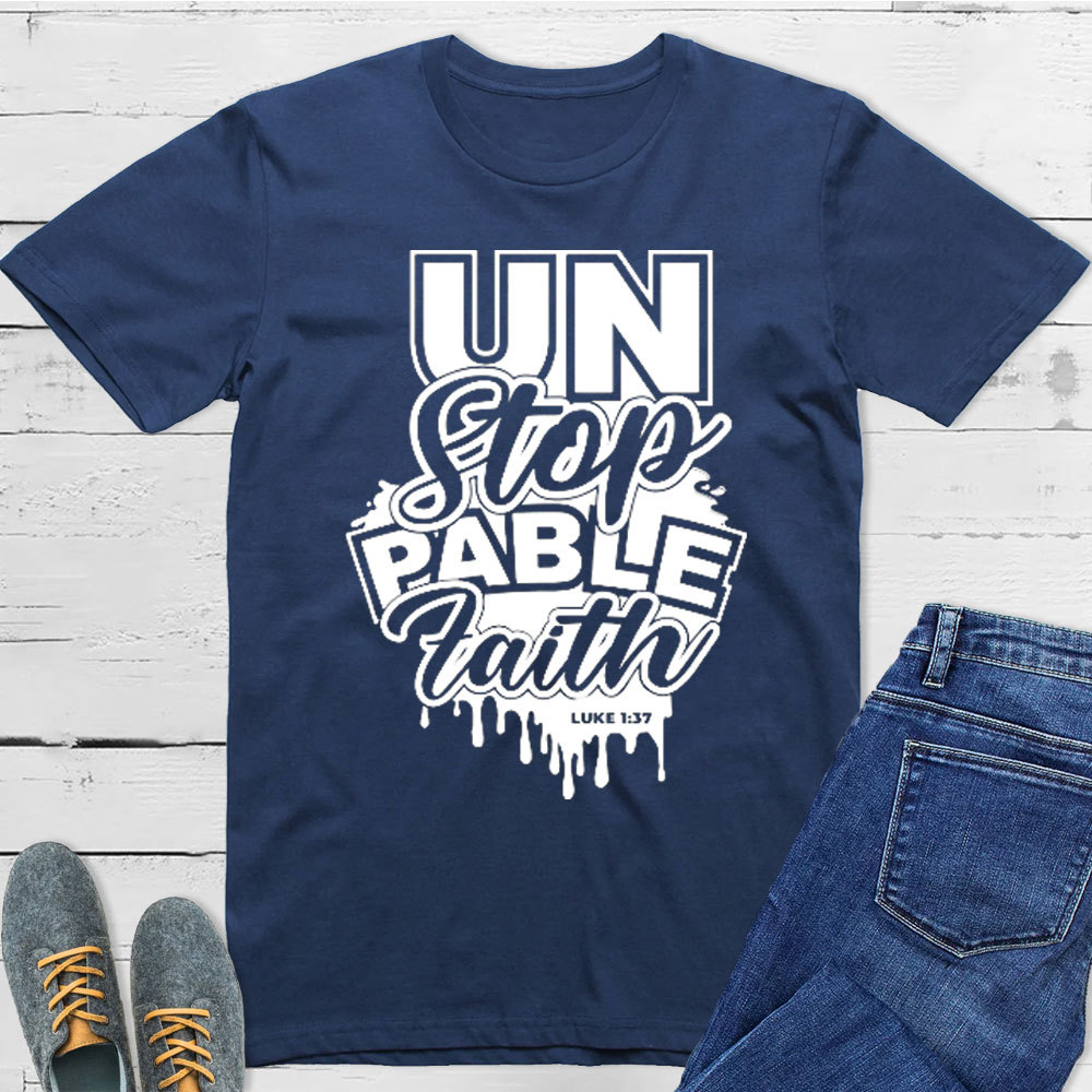 For With God Nothing Shall Be Impossible Christian T-Shirt