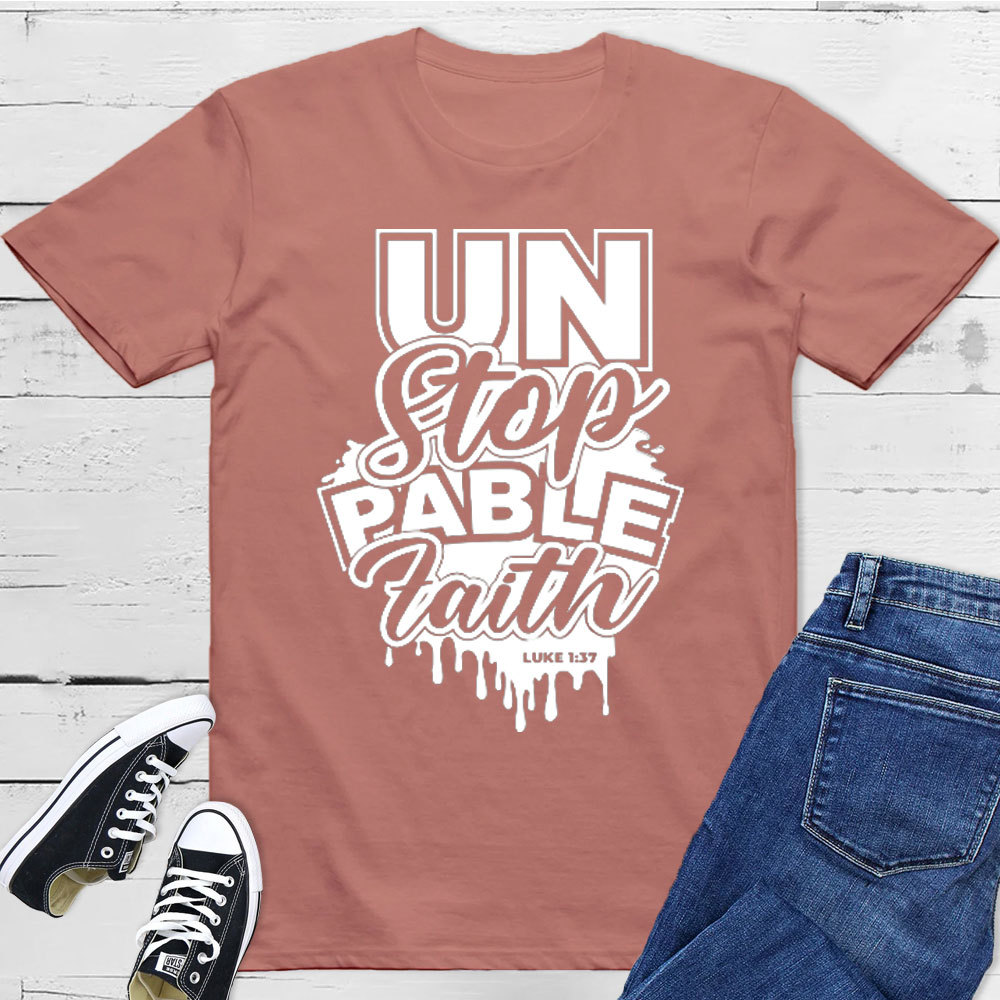 For With God Nothing Shall Be Impossible Christian T-Shirt