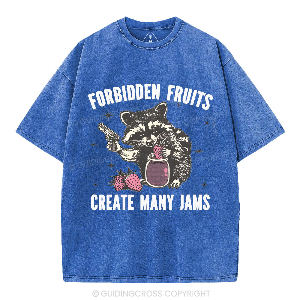 Forbidden fruits create many jams Christian Washed T-Shirt