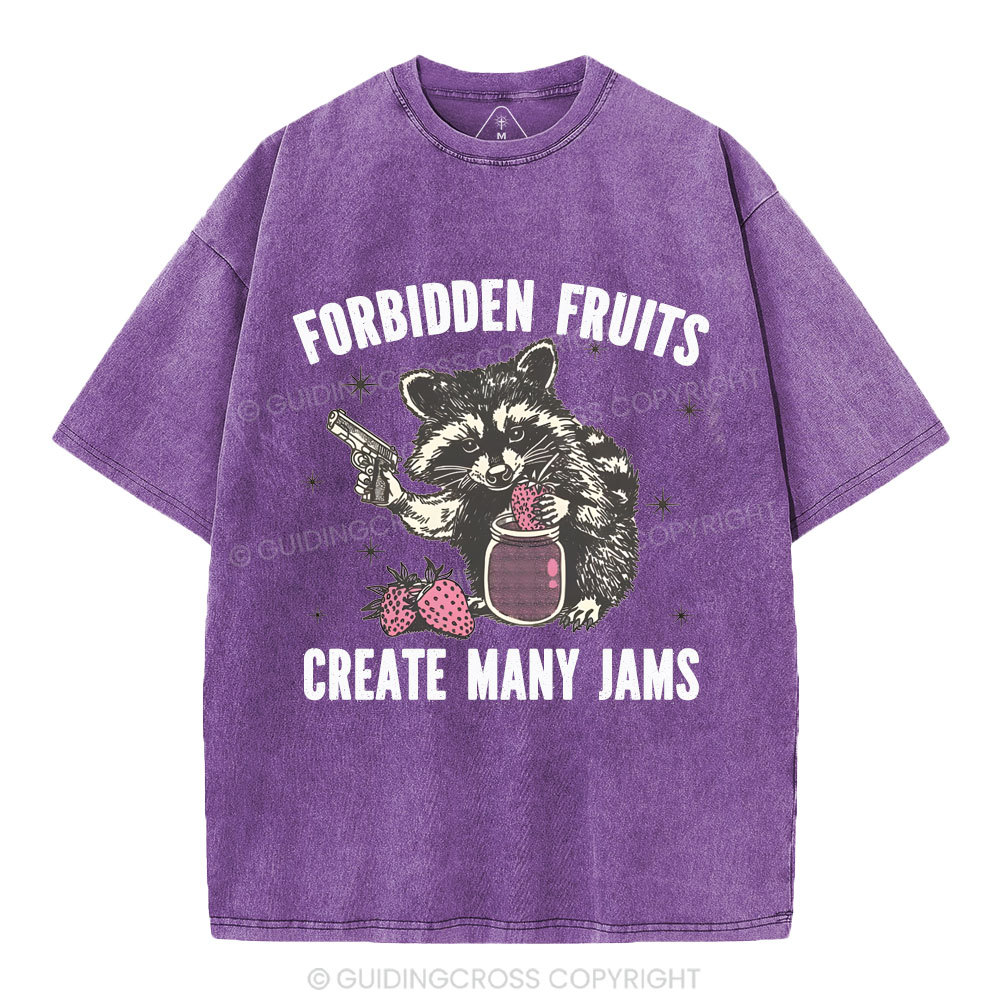 Forbidden fruits create many jams Christian Washed T-Shirt