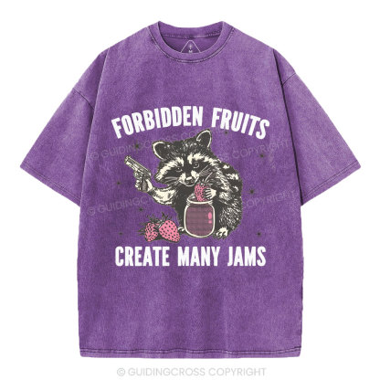 Forbidden fruits create many jams Christian Washed T-Shirt