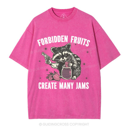 Forbidden fruits create many jams Christian Washed T-Shirt