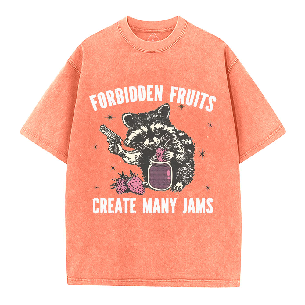 Forbidden fruits create many jams Christian Washed T-Shirt