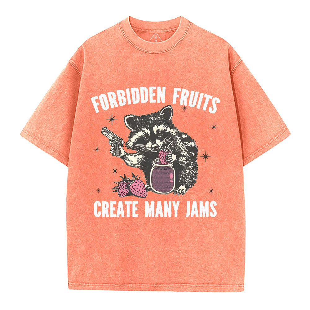 Forbidden fruits create many jams Christian Washed T-Shirt