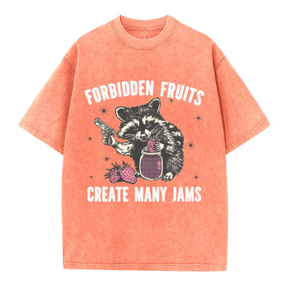 Forbidden fruits create many jams Christian Washed T-Shirt