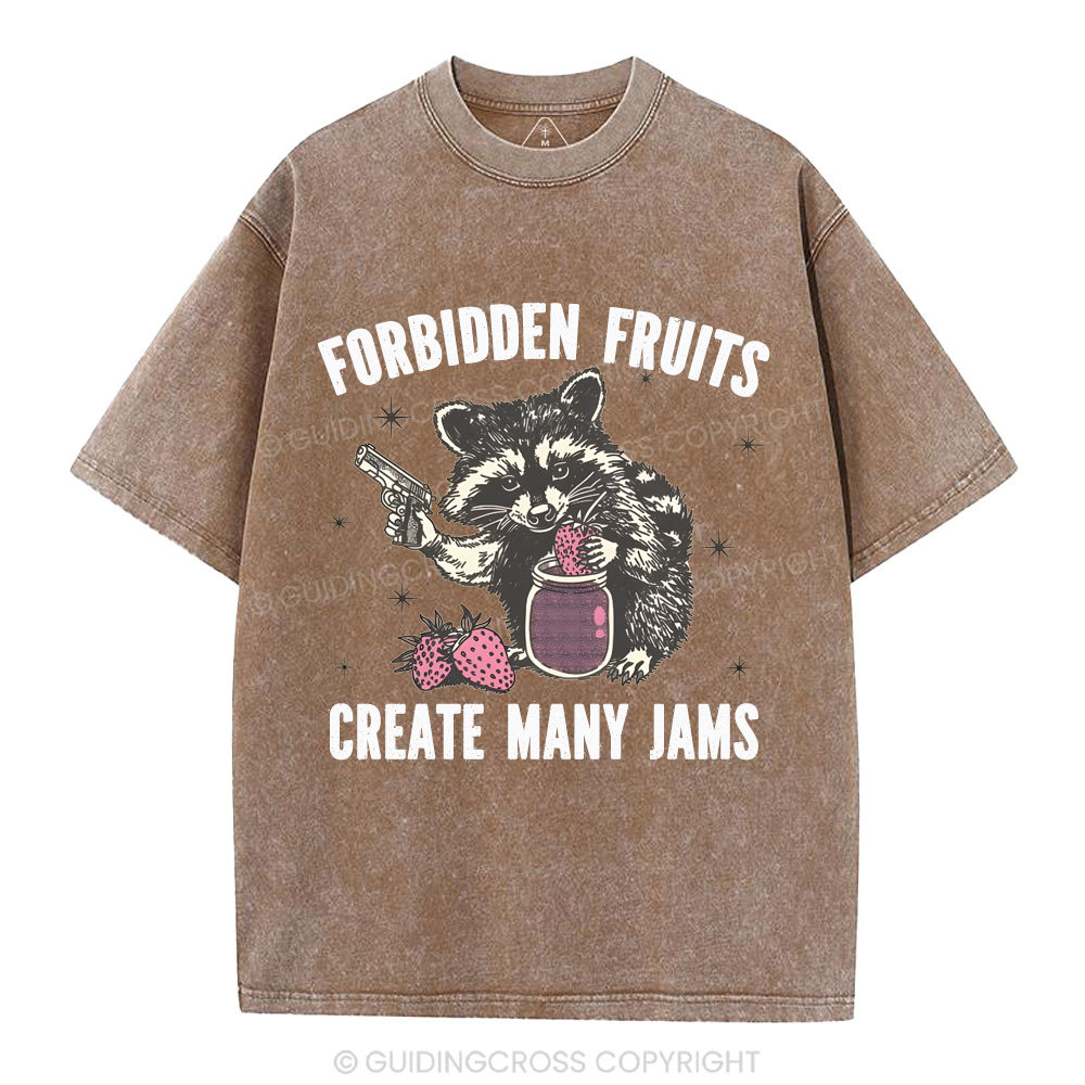 Forbidden fruits create many jams Christian Washed T-Shirt