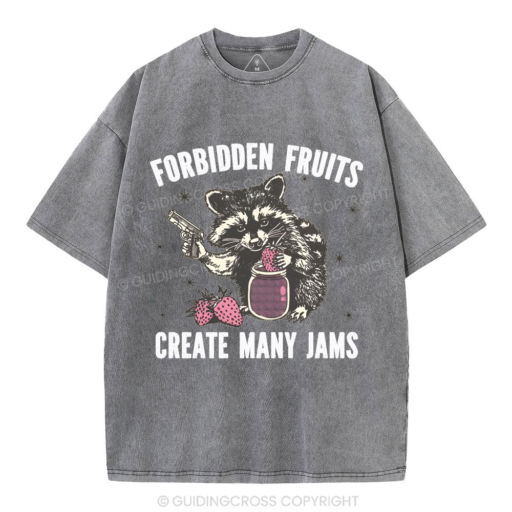 Forbidden fruits create many jams Christian Washed T-Shirt
