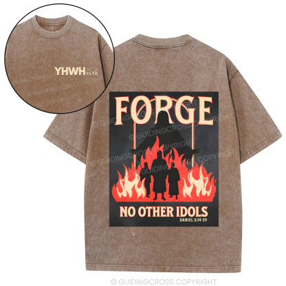 Force No Other Idols Christian Washed T-Shirt