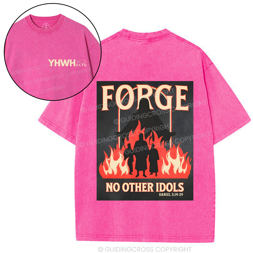 Force No Other Idols Christian Washed T-Shirt