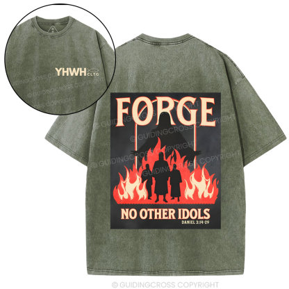 Force No Other Idols Christian Washed T-Shirt