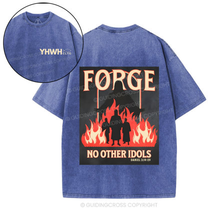 Force No Other Idols Christian Washed T-Shirt