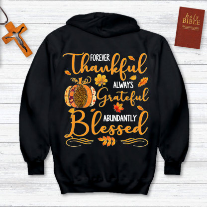 Forever Thankful Christian Hoodie