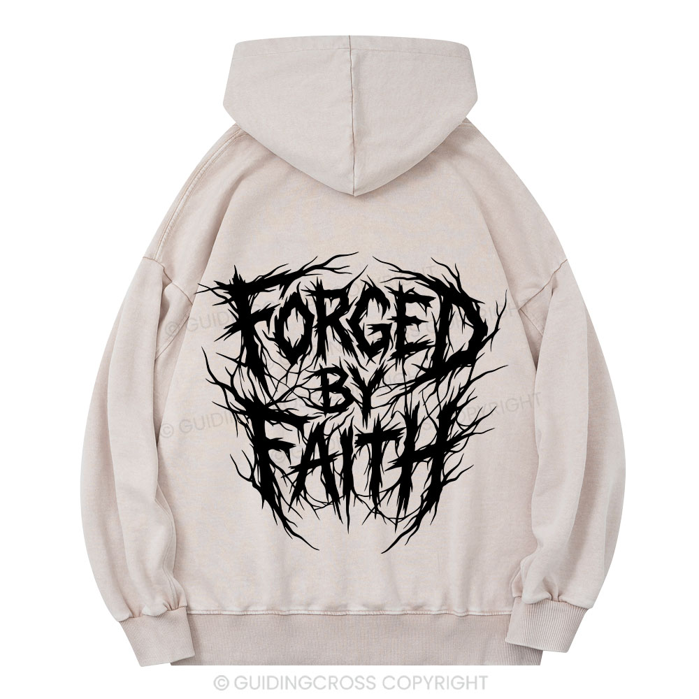 Forged By Faith Christian Washed Hoodie 