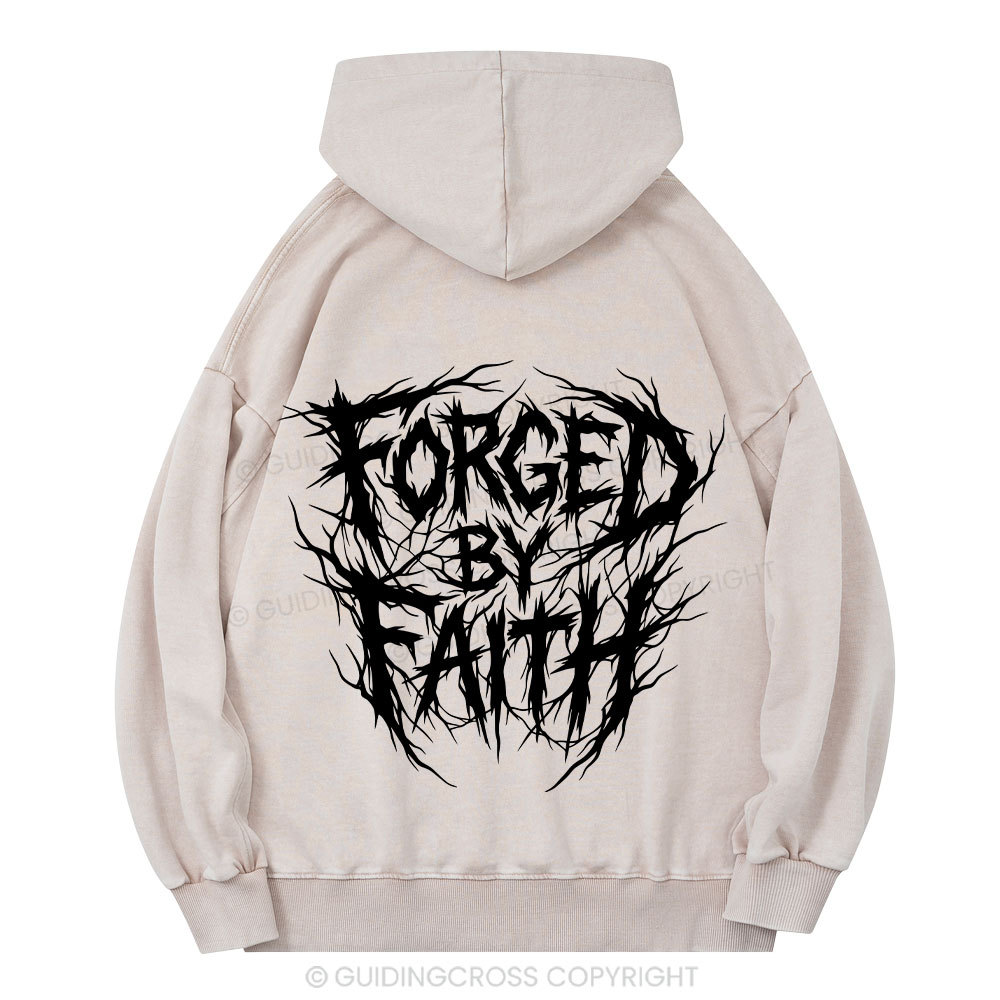 Forged By Faith Christian Washed Hoodie 