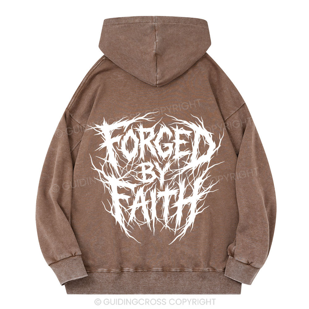 Forged By Faith Christian Washed Hoodie 