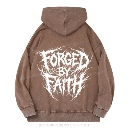 Forged By Faith Christian Washed Hoodie 