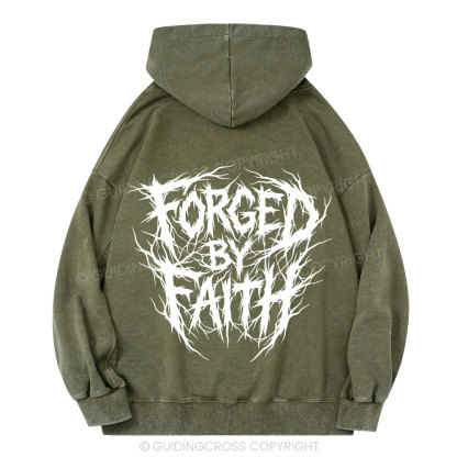 Forged By Faith Christian Washed Hoodie 