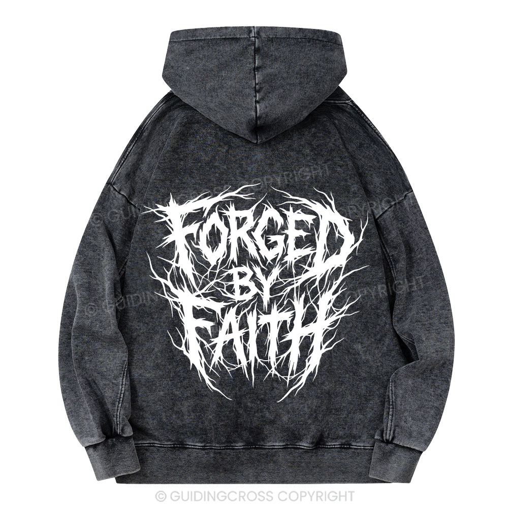 Forged By Faith Christian Washed Hoodie 