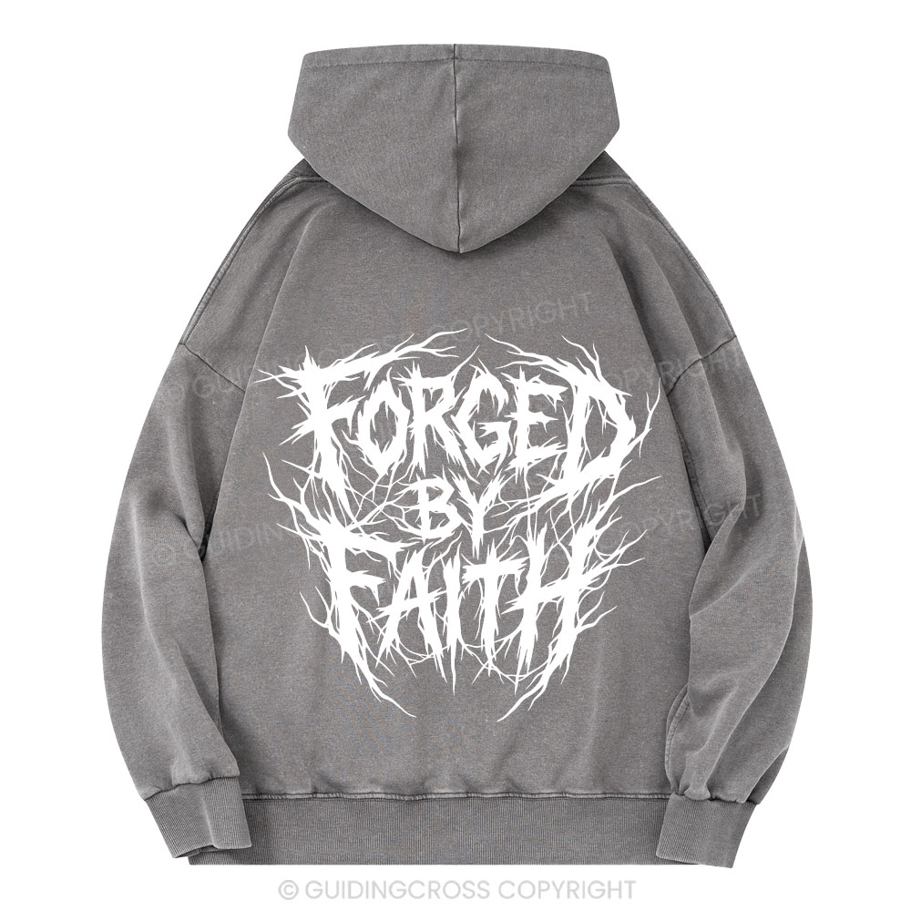 Forged By Faith Christian Washed Hoodie 