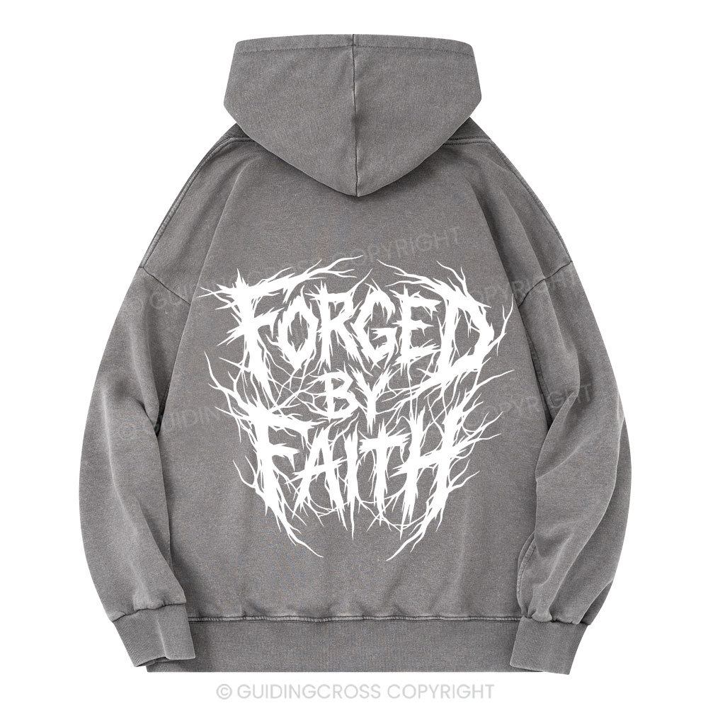 Forged By Faith Christian Washed Hoodie 