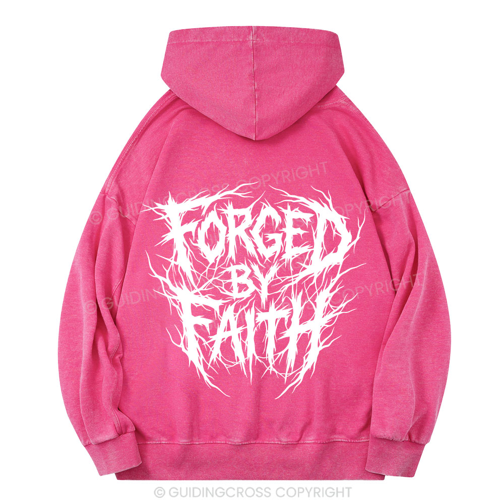 Forged By Faith Christian Washed Hoodie 