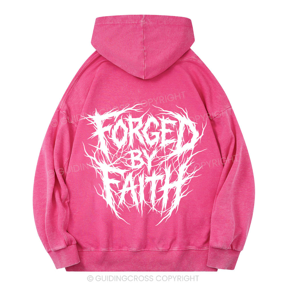 Forged By Faith Christian Washed Hoodie 