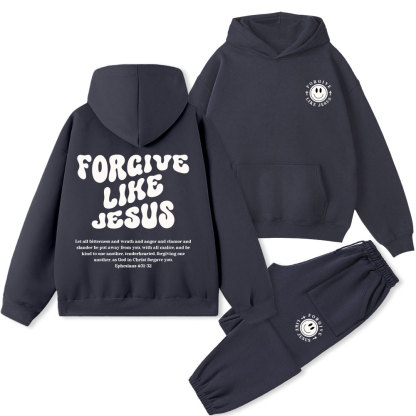 Forgive Like Jesus Christian Fleece Hoodie Set
