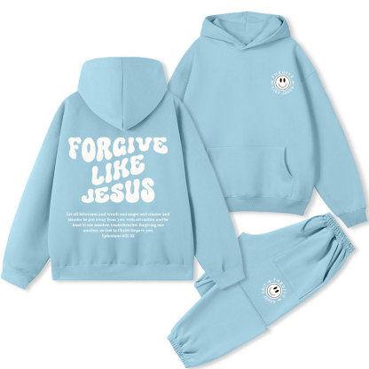 Forgive Like Jesus Christian Fleece Hoodie Set