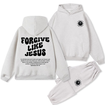 Forgive Like Jesus Christian Fleece Hoodie Set