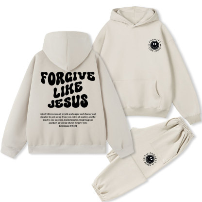 Forgive Like Jesus Christian Fleece Hoodie Set