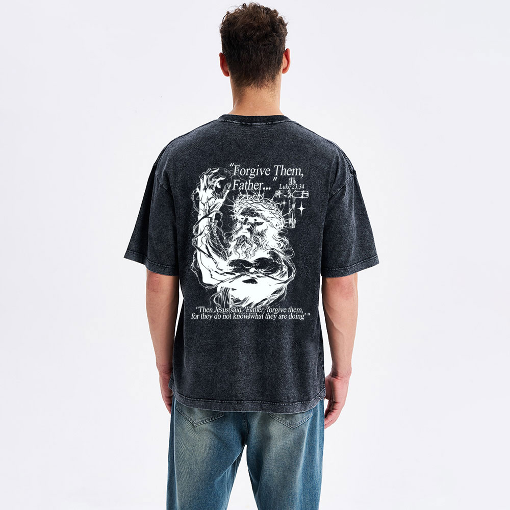 Forgive The Father Christian Washed T-Shirt
