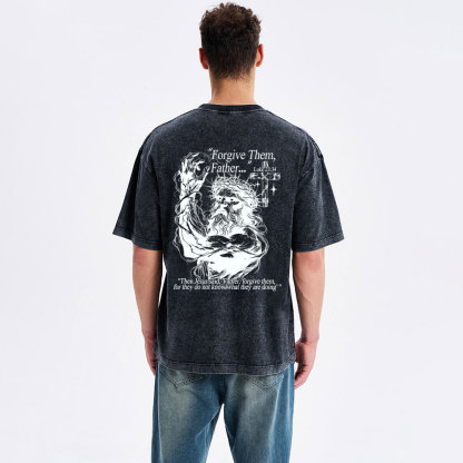 Forgive The Father Christian Washed T-Shirt