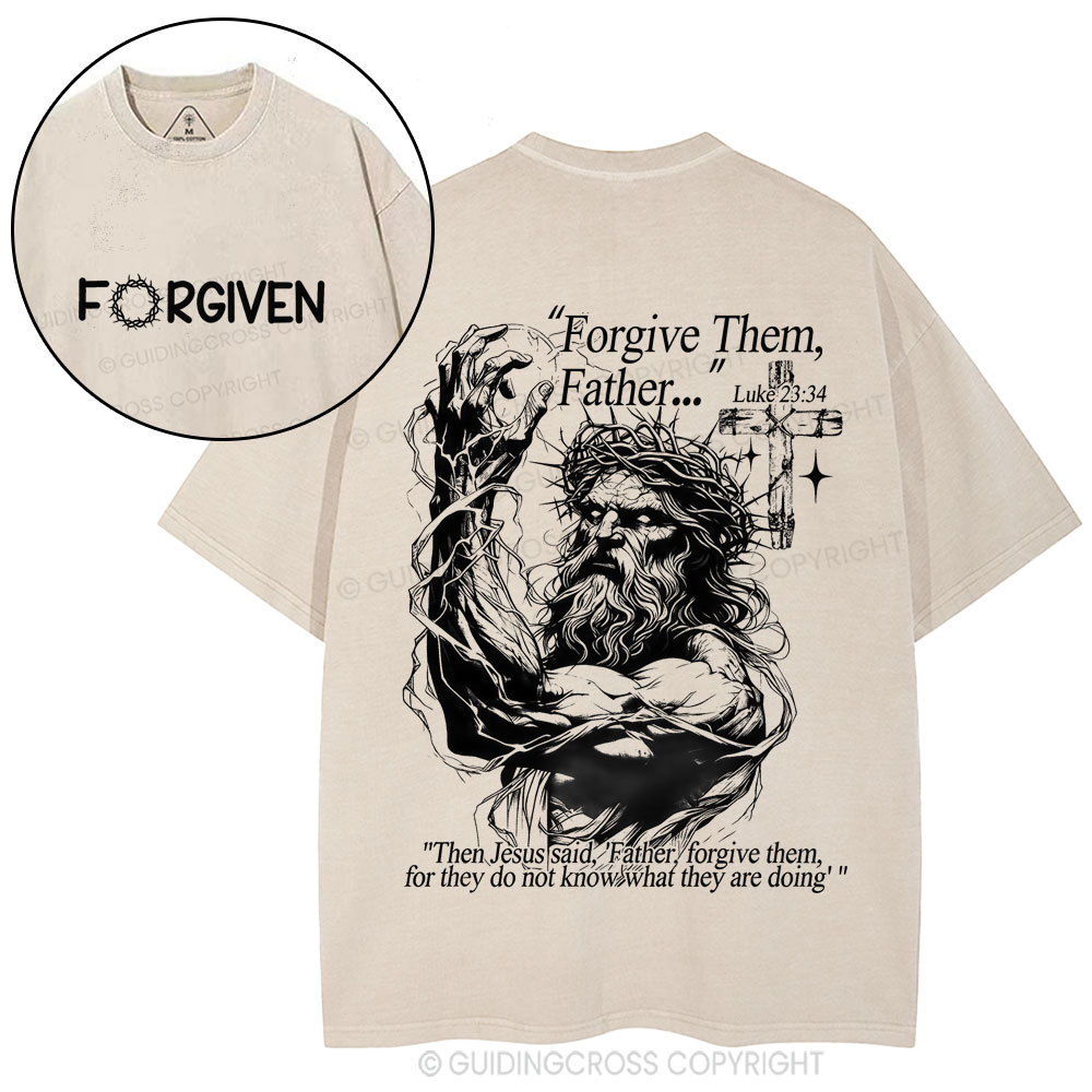 Forgive The Father Christian Washed T-Shirt