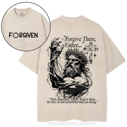 Forgive The Father Christian Washed T-Shirt